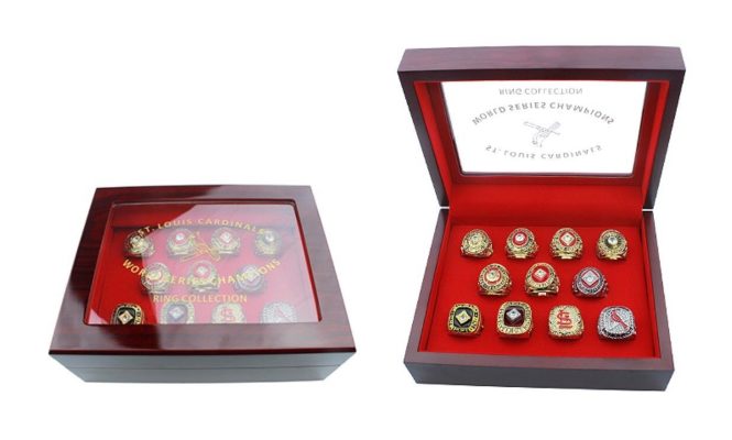 St. Louis Cardinals World Series Championship 11 Rings Set with Display Box