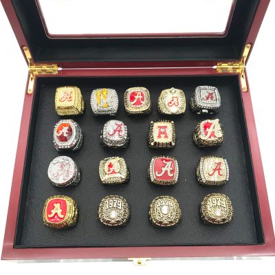 Alabama Crimson Tide Football Championship 17 Rings Set