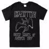 Led Zeppelin 1977 US TOUR ICARUS T-Shirt Black