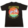 Led Zeppelin 1975 U.S. Tour Black T Shirt
