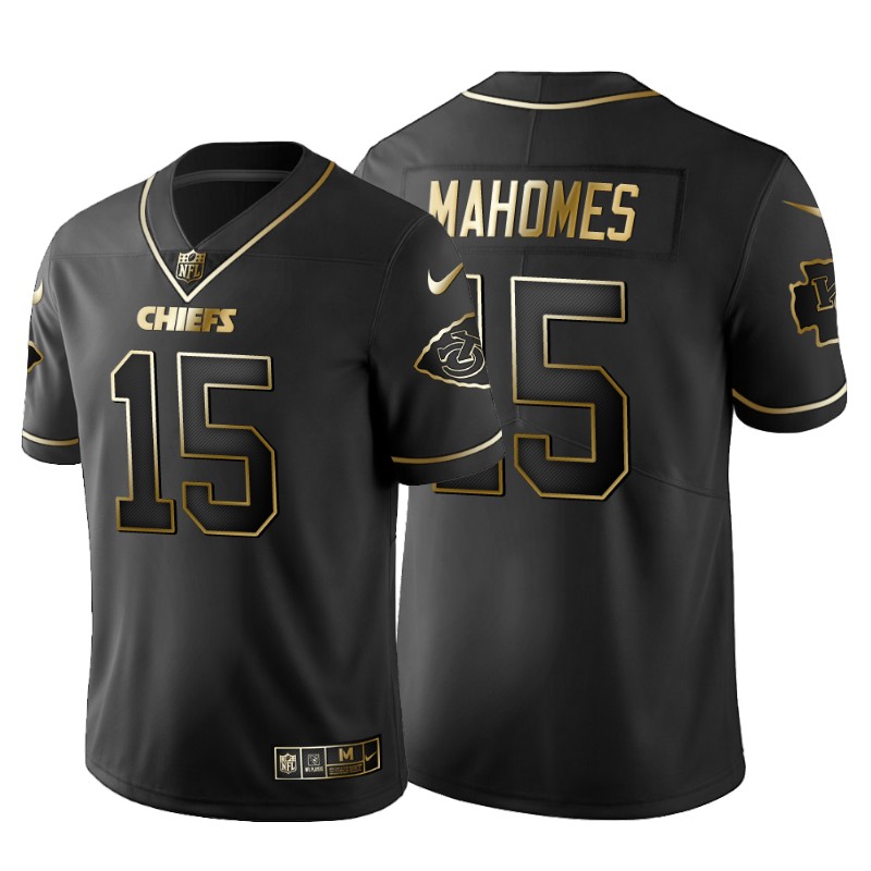 Kansas City Chiefs No15 Patrick Mahomes Men's Nike Black 2019 Salute to Service Limited Stitched Jersey