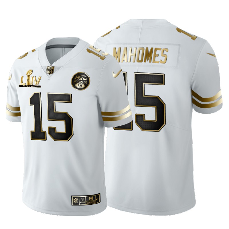 Nike Kansas City Chiefs No15 Patrick Mahomes Black/Gold Men's Stitched NFL Vapor Untouchable Limited Jersey