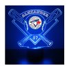 Toronto Blue Jays Baseball Sports Fan Lamp, Light Up, Custom Night Light, Free Personalization, 16 Color Option