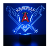 Anaheim Angels LED Baseball Sports Fan Lamp, Light Up, Custom Night Light, Free Personalization, 16 Color Option