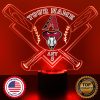 Arizona Diamondbacks Baseball Sports Fan Lamp, Light Up, Custom Night Light, Free Personalization, 16 Color Option