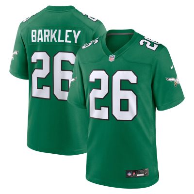 Saquon Barkley Kelly Green Philadelphia Eagles Alternate Game Jersey